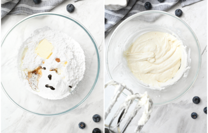 making vanilla almond icing