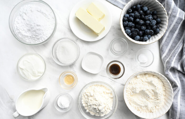 ingredients to make Blueberry Scones Recipe