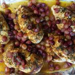 Baked Chicken Breasts with Roasted Grapes