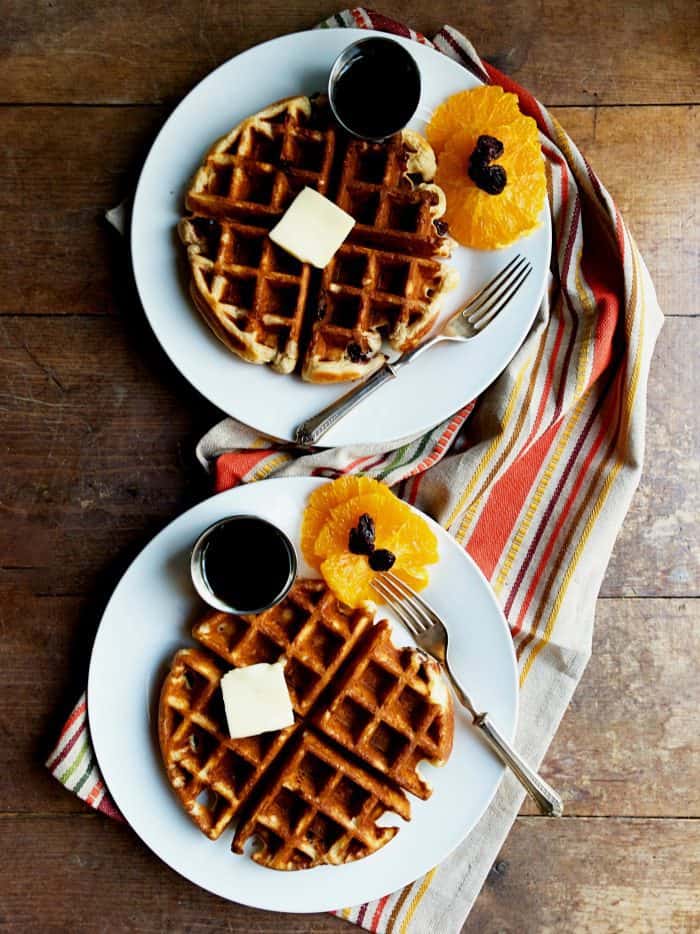 Orange Cherry Buttermilk Waffle Recipe