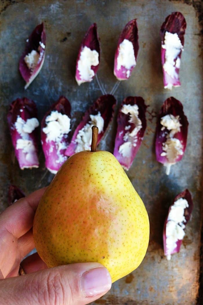 Pear Cranberry Endive Appetizer