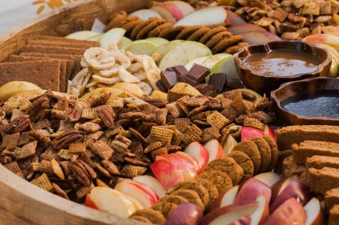 BEST Pumpkin Spice Chex Party Mix Board