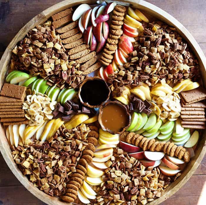 Pumpkin Spice Chex Party Mix Board - Reluctant Entertainer