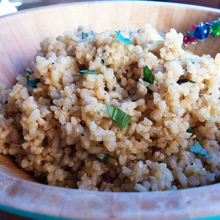 Best Parmesan Basil Brown Rice Recipe