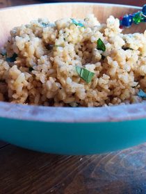 Best Parmesan Basil Brown Rice Recipe