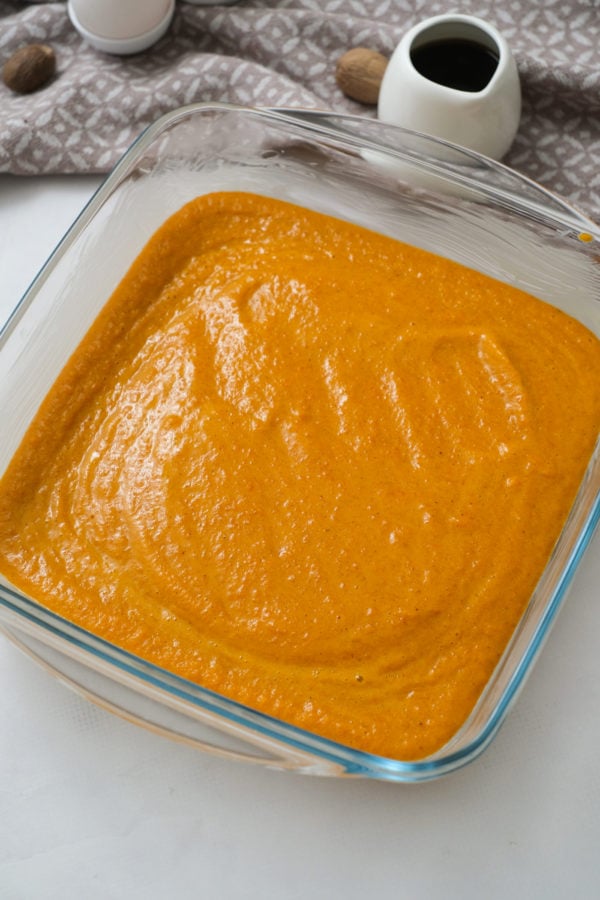unbaked carrot souffle