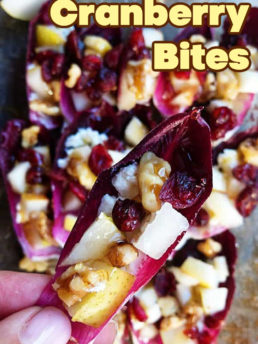 Pear and Cranberry Bites appetizer