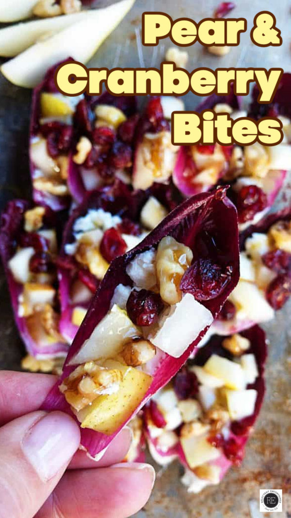 Pear and Cranberry Bites appetizer