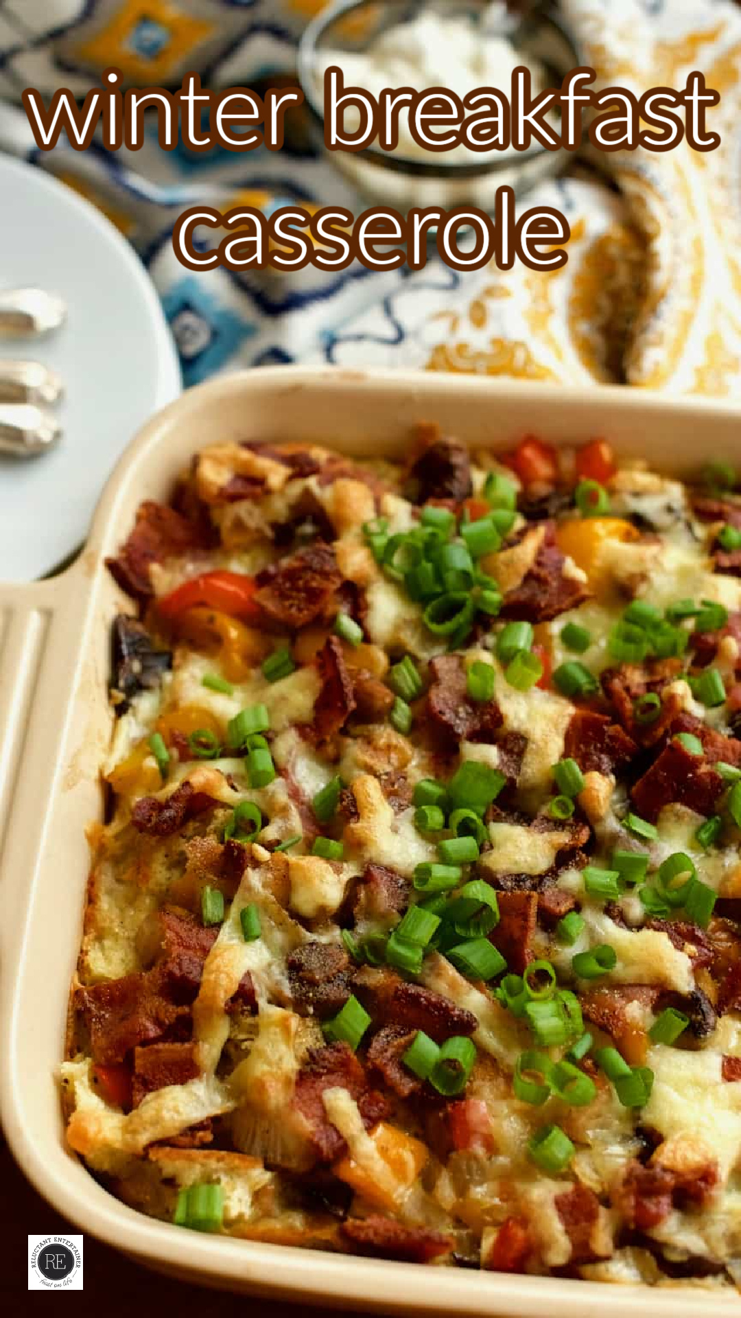 Make-Ahead Happy Holidays Winter Breakfast Casserole Recipe