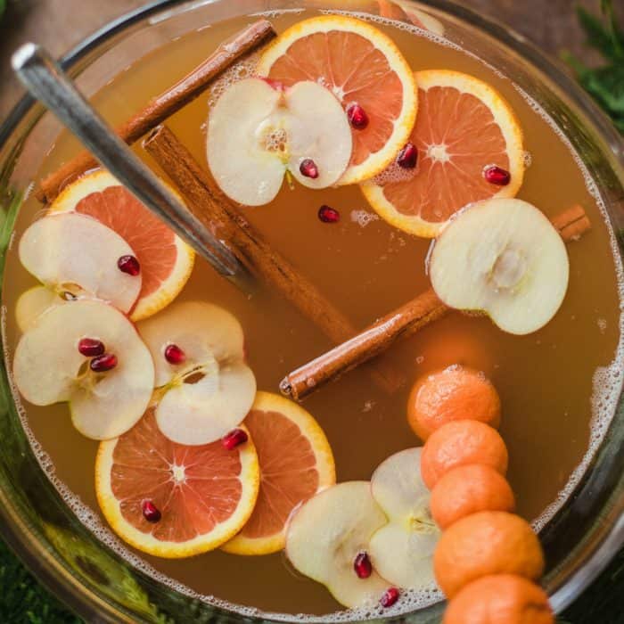 Tasty Apple Pineapple Orange Sparkling Punch Recipe