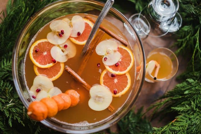 Easy Apple Pineapple Orange Sparkling Punch Recipe