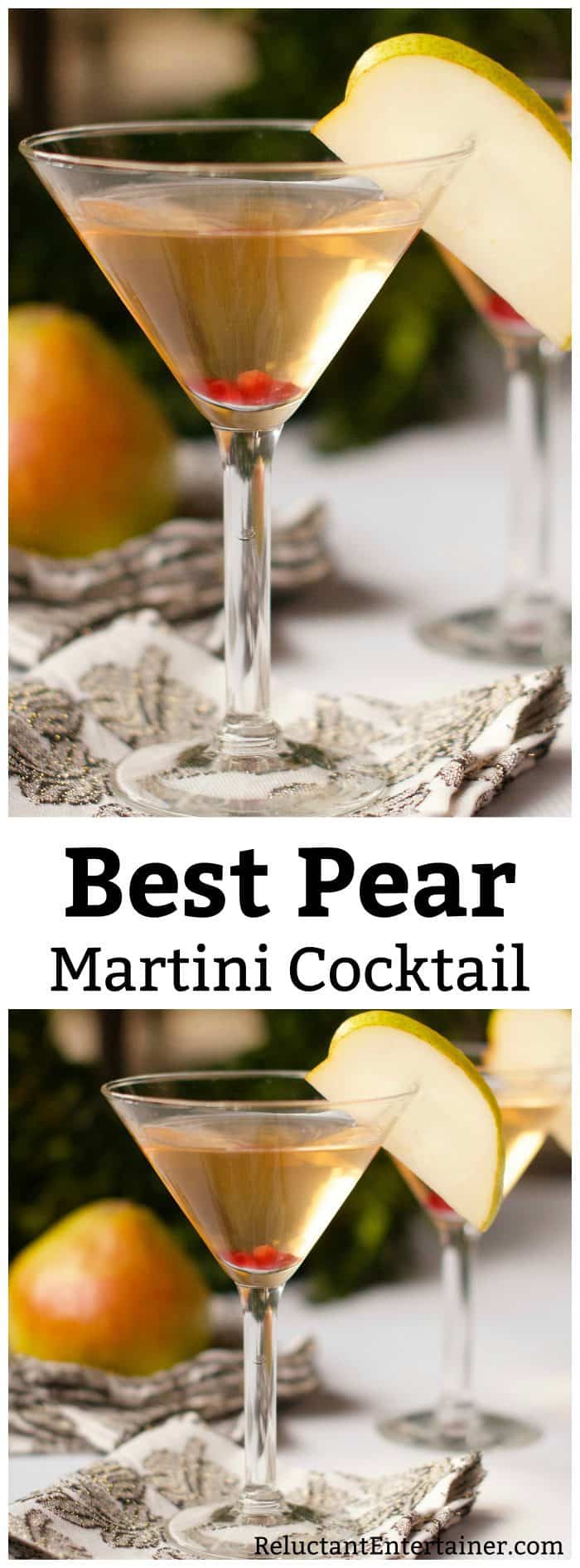 Best Pear Martini Cocktail Recipe