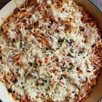 Cheesy Ground Turkey Ramen Skillet Recipe