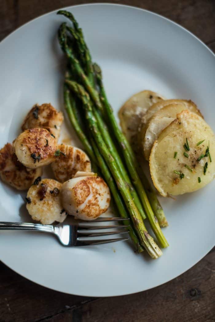 Herbed Brown Butter Scallops