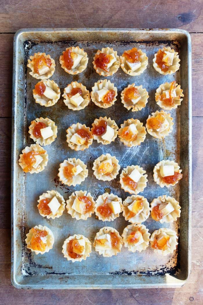 how to make Marmalade Pistachio Brie Mini Tartlets