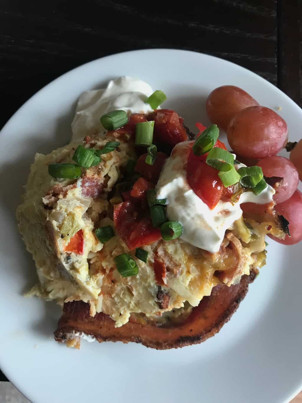 Slow Cooker Bacon, Egg & Hash Brown Casserole