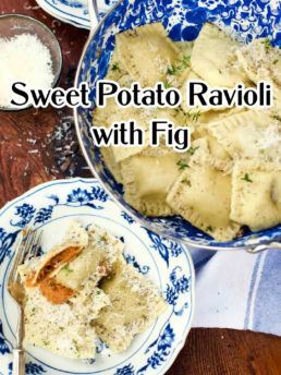 Sweet Potato Ravioli with Figs