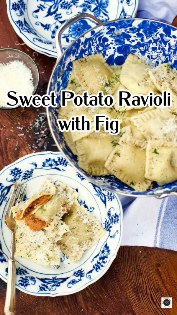 Sweet Potato Ravioli with Figs