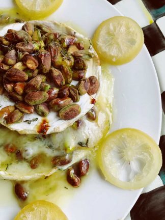 Baked Lemon Pistachio Brie Recipe