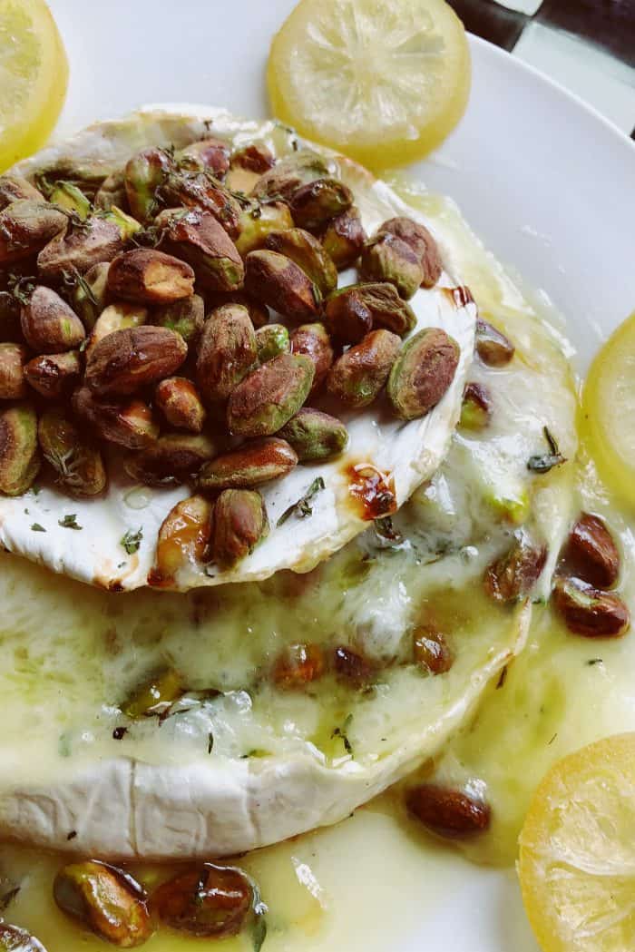 BEST EASY Baked Lemon Pistachio Brie Recipe