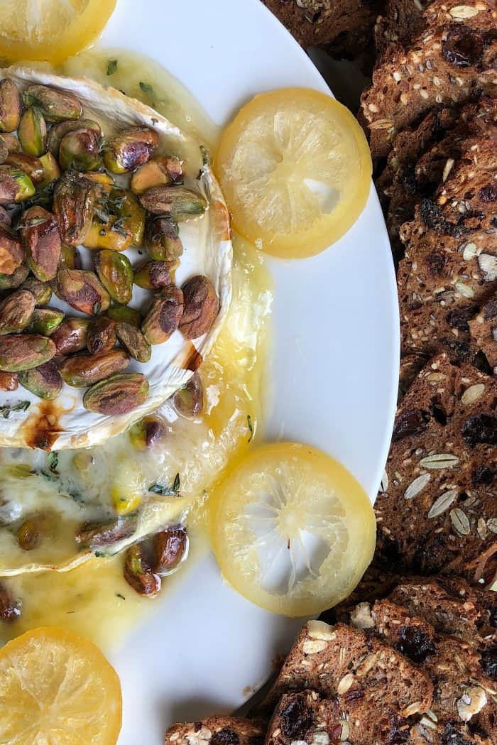 Baked Lemon Pistachio Brie Recipe