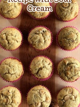 Banana Muffin Recipe with Sour Cream