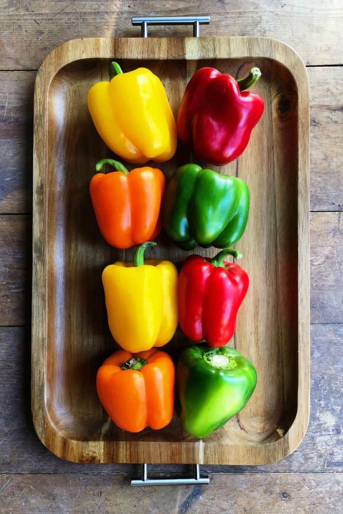 Cheesy Stuffed Chicken Sausage Quinoa Peppers