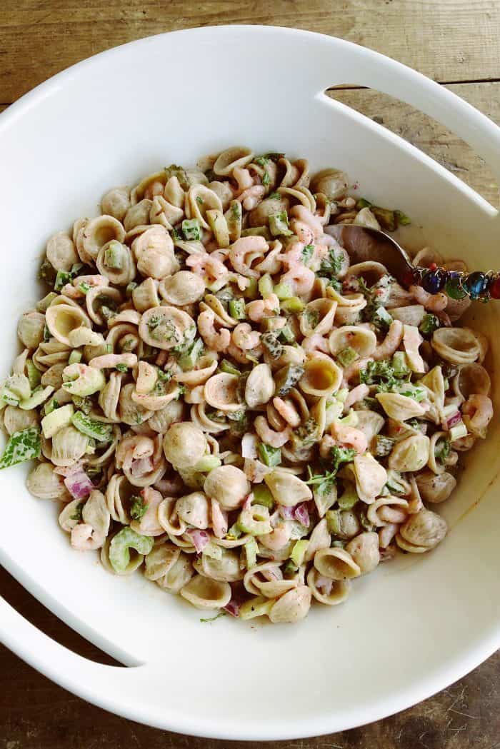 Classic Bay Shrimp Pasta Salad Recipe