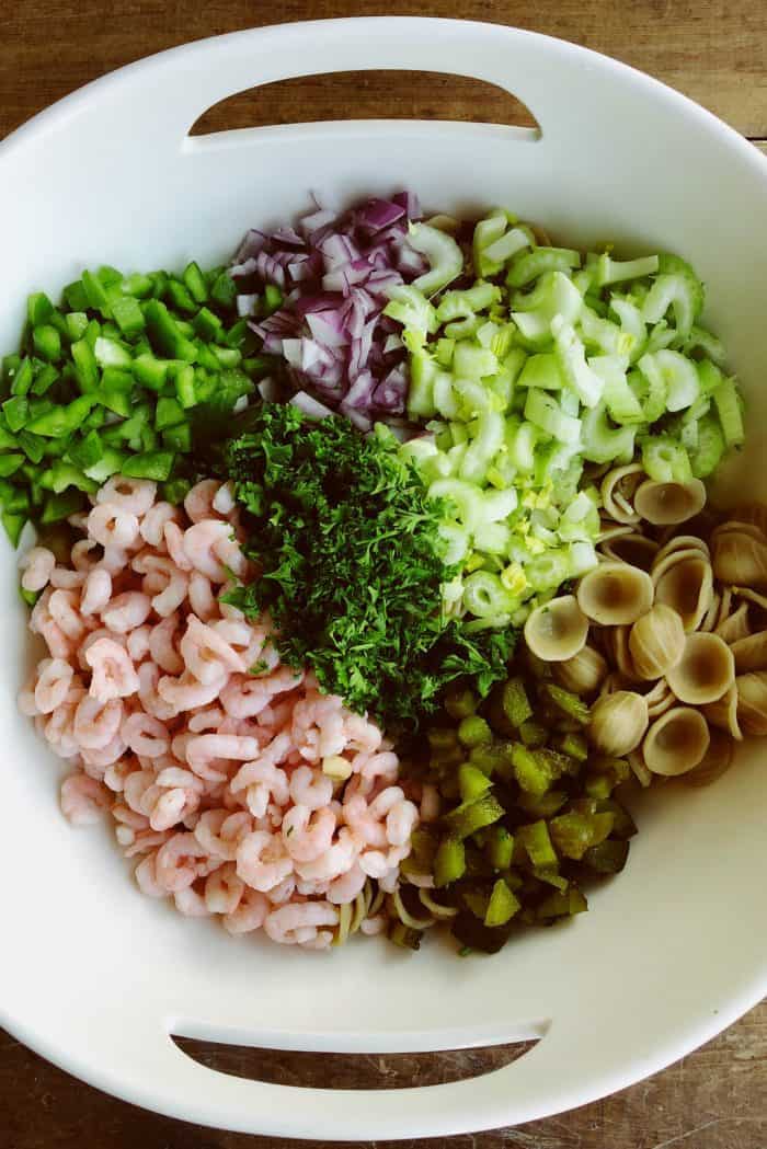 Classic Bay Shrimp Pasta Salad Recipe