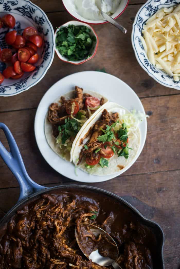 Rotisserie Chicken Mole Tacos Recipe