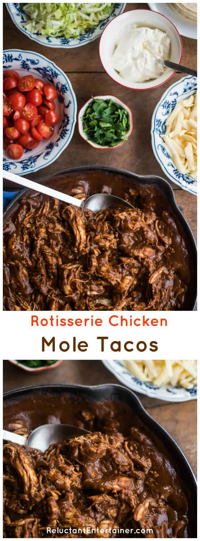 Rotisserie Chicken Mole Tacos Recipe