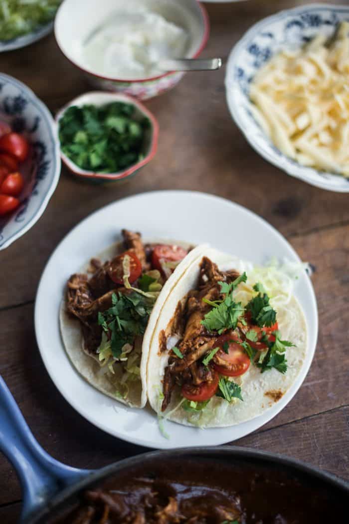 Rotisserie Chicken Mole Tacos Recipe