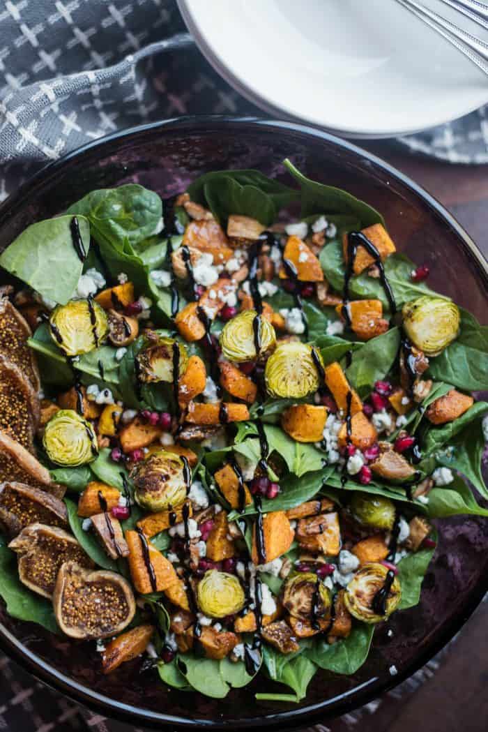 Tossed Butternut Brussels Sprouts Salad