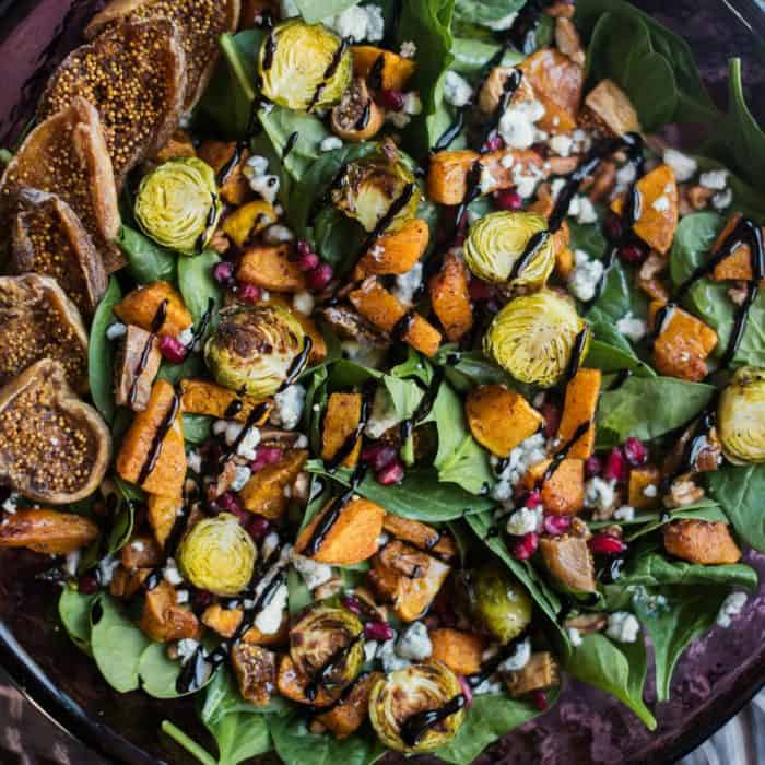 Tossed Butternut Brussels Sprouts Salad