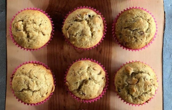 muffins banana with sour cream