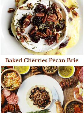 Baked Cherries Pecan Brie Recipe