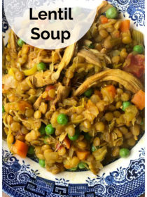 delicious bowl of Chicken Curry Crock Pot Lentil Soup