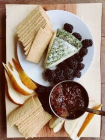 Easy Cheese Pear Fig Spread Appetizer