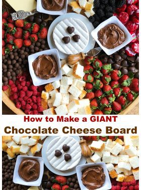 How to Make a GIANT Chocolate Cheese Board