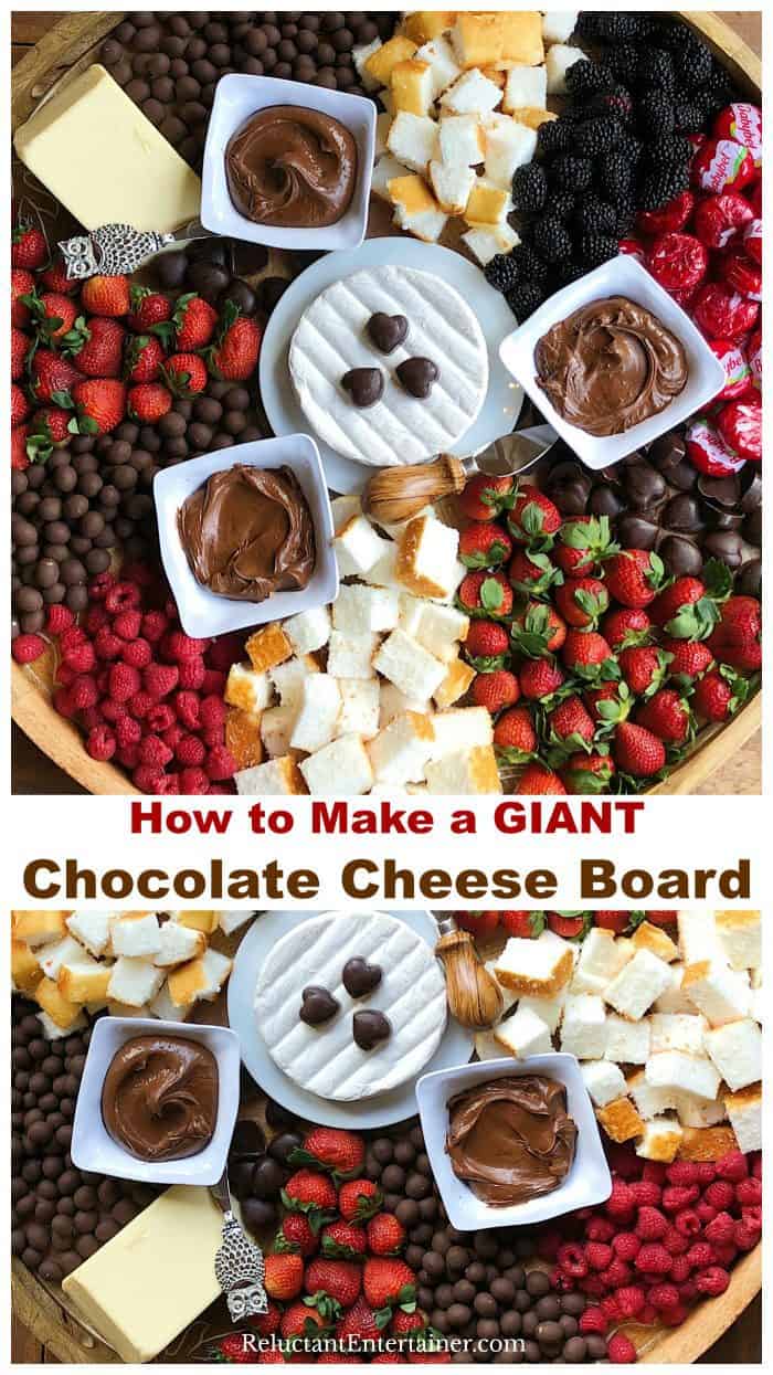 How to Make a GIANT Chocolate Cheese Board