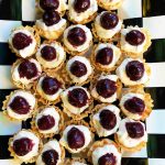 tray of Lemon Cream Cherry Phyllo Tartlets