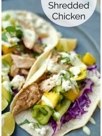 tacos with Slow Cooker Vietnamese Shredded Chicken