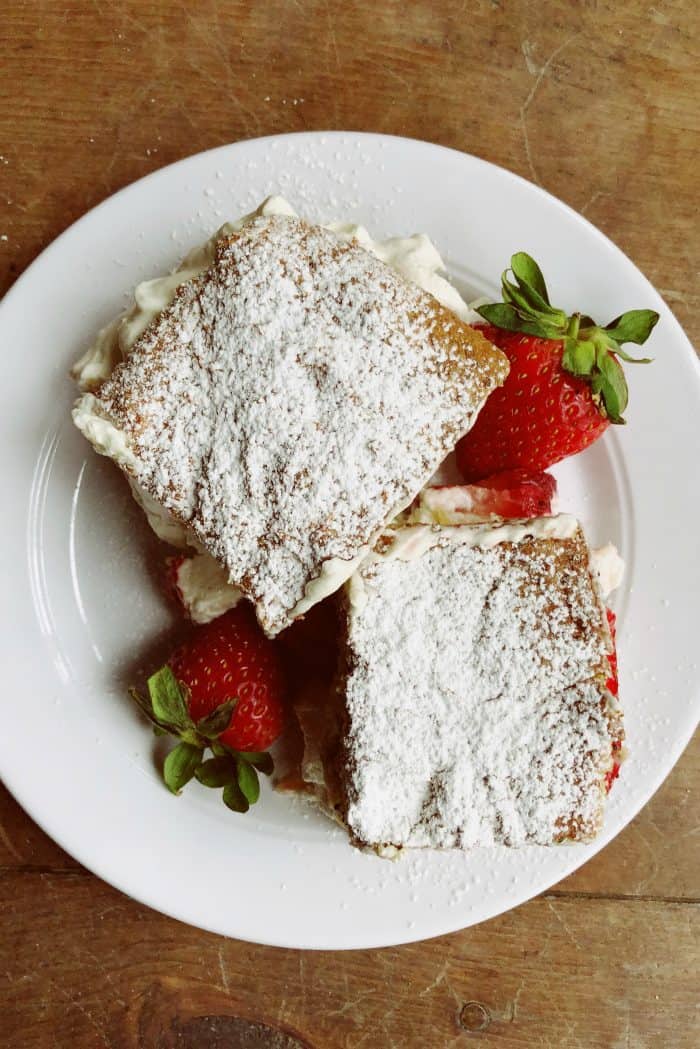 EASY Tangerine Poppy Seed Cake With Strawberries