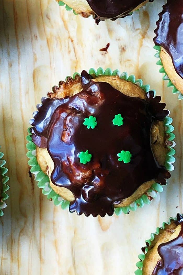 MOIST Banana Bread Cupcakes with Chocolate Ganache