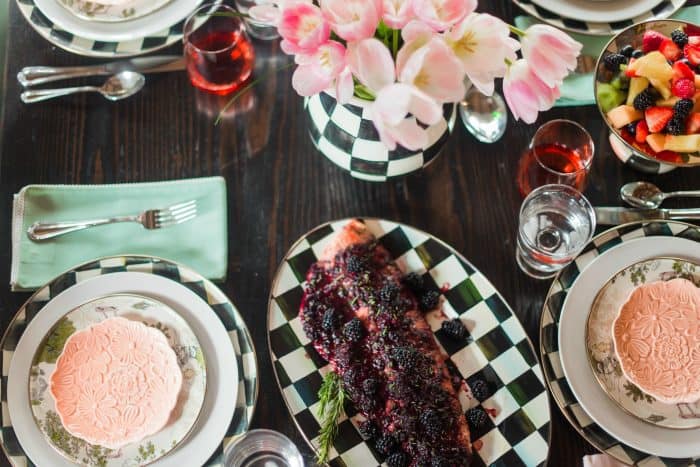 Delicious Oven Baked Salmon with Blackberry Barbecue Sauce