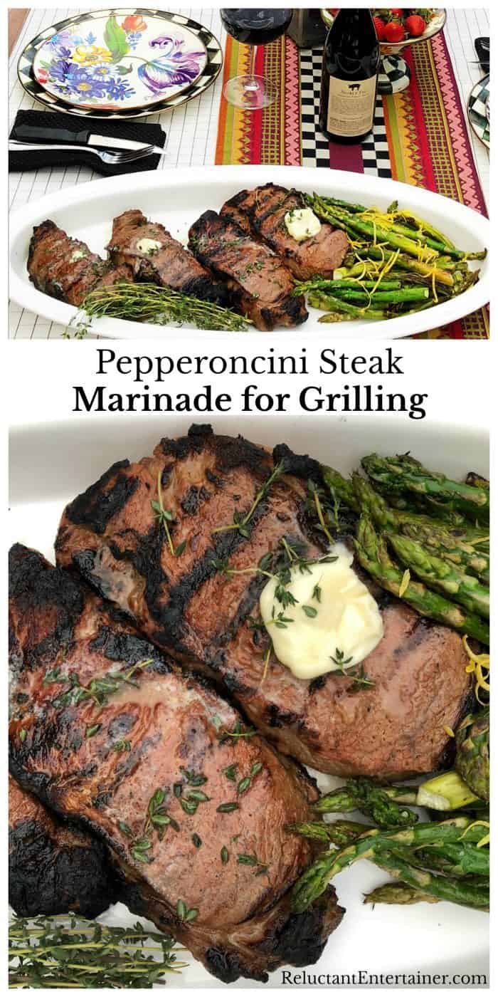 Easy Pepperoncini Steak Marinade for Grilling recipe