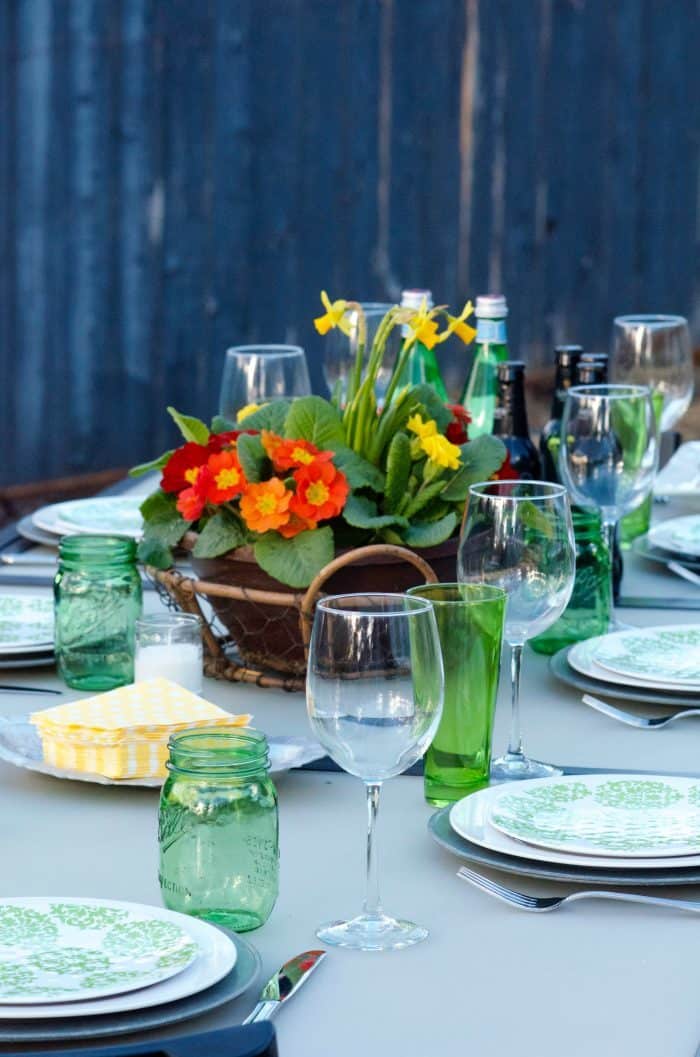 St. Patrick's Day Table Setting