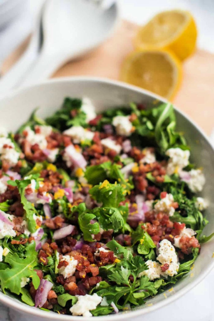 Pancetta Arugula Salad recipe