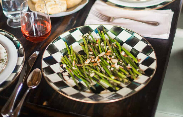Easter side dish of asparagus