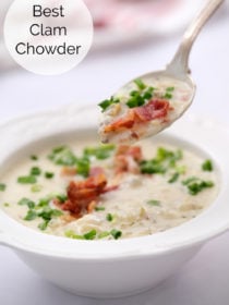 spoonful of best clam chowder